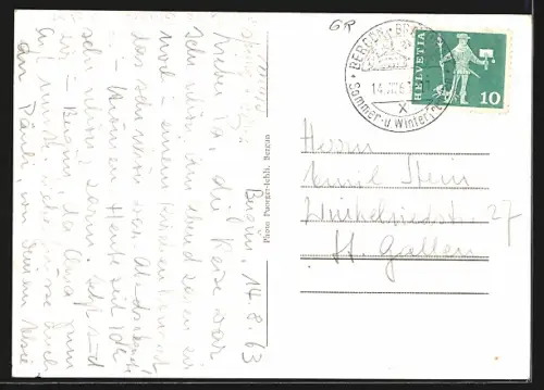 AK Bergün, Haus im Ort