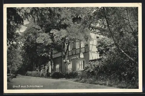 AK Schlotheim /Thür., Gasthaus zum Felsenkeller