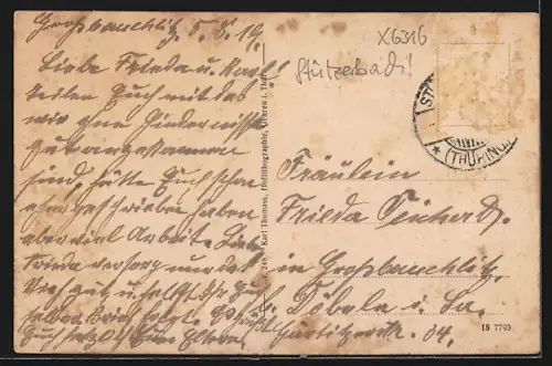 AK Meyersgrund, Ortsansicht, Gasthaus