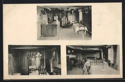 AK Hiddingsen /Soest, Gasthaus Uhe, Innenansichten