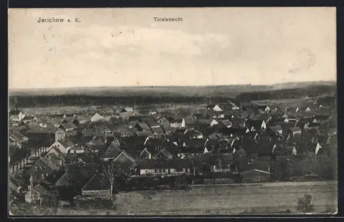 AK Jerichow a. E., Totalansicht aus Vogelperspektive