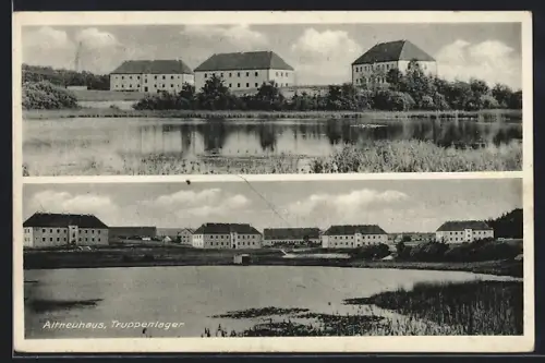 AK Altneuhaus, Panorama d. Truppenlagers