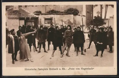 AK Breisach a. Rh., Historische Festspiele Peter von Hagenbach