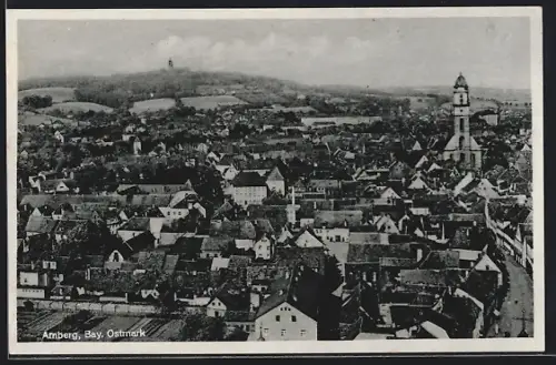 AK Amberg /Bay. Ostmark, Ortsansicht mit Umland