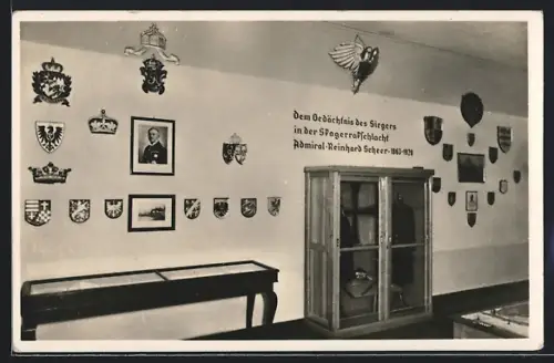 AK Wilhelmshaven, Admiral Scheer-Gedächtniszimmer im Marine- und Kolonialmuseum