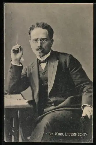 AK Arbeiterführer Kommunist Dr. Karl Liebknecht, Arbeiterbewegung