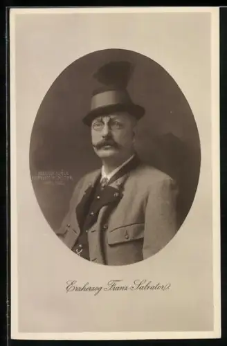 AK Portrait von Erzherzog Franz Salvator von Österreich