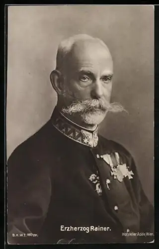 AK Portrait Erzherzog Rainer von Österreich in Uniform