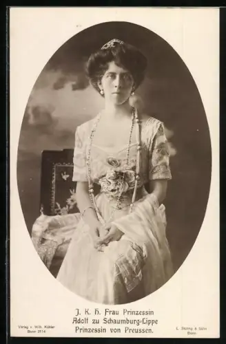 AK J. K. H. Frau Prinzessin Adolf zu Schaumburg-Lippe, Prinzessin von Preussen