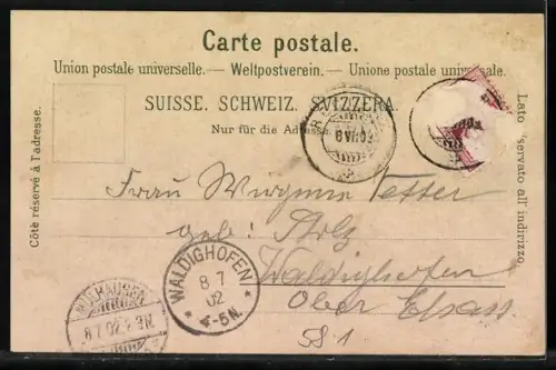 AK Souvenir des Grottes de Reclère