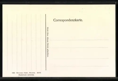 AK Marienbad, Cafe Egerländer, Egerländerinnen in Tracht