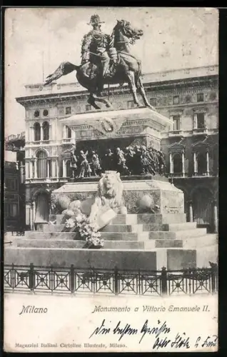 AK Milano, Monumento a Vittorio Emanuele II.