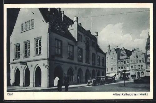 AK Kiel, Altes Rathaus am Markt, Alte Stadtbücherei