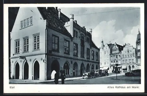 AK Kiel, altes Rathaus am Markt