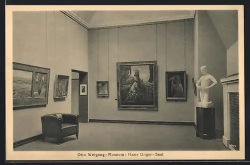 AK Bautzen, Otto Weigang-Museum: Hans Unger-Saal