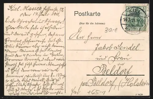 AK Kiel, Partie am Bahnhof