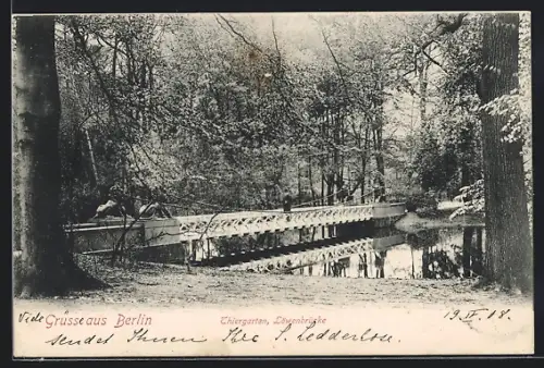 AK Berlin-Tiergarten, Löwenbrücke im Thiergarten