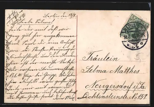 AK Berlin, Kreuzung Friedrichstrasse und Unter den Linden mit Victoria-Café