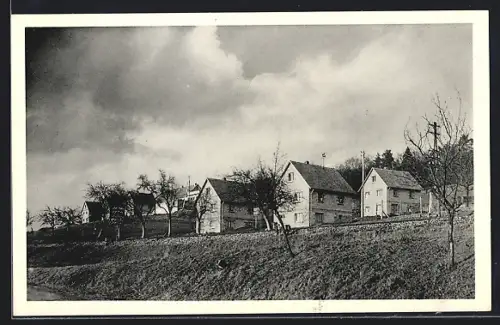 AK Seckach, Häuser der Siedlung Neue Heimat der Gemeinnützigen Baugenossenschaft für den Landkreis Buchen