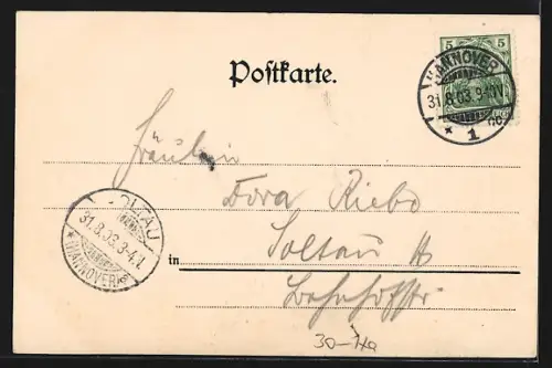 AK Hannover, Gasthaus Münchener Bierhalle, Speisesaal