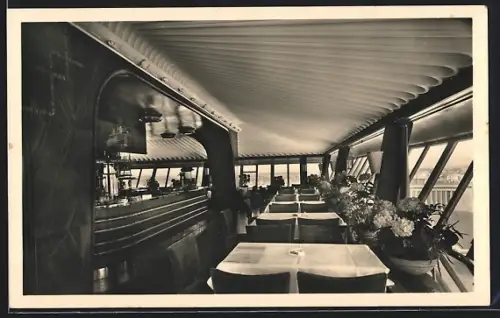 AK Berlin-Charlottenburg, Restaurant im Funkturm