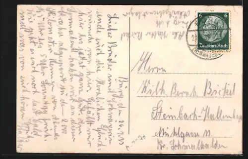 AK Burg b. M., Paradeplatz mit Jacobistrasse