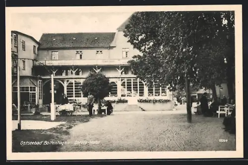AK Boltenhagen, Ostsee-Hotel, Sitzgelegenheiten im Freien