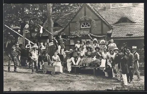 AK Potsdam, Naturtheater, Heimatspiel Alt-Potsdam oder Die erste Eisenbahn