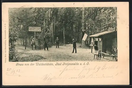 AK Bad Freienwalde, Gasthaus Waldschänke