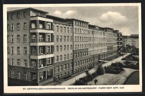AK Berlin-Wilmersdorf, St. Gertrauden-Krankenhaus in der Paretzer Str. 11 /12