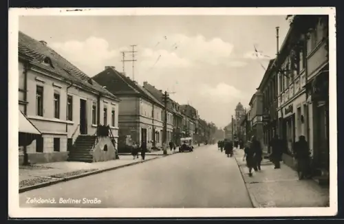 AK Zehdenick, Partie an der Berliner Strasse