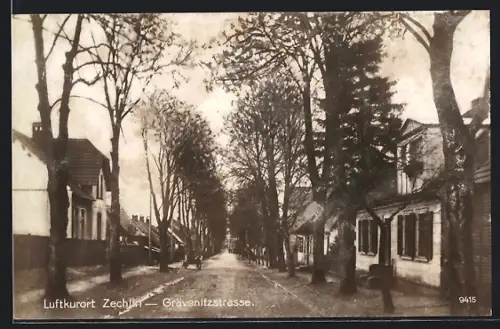 AK Zechlin, Blick in die Grävenitzstrasse