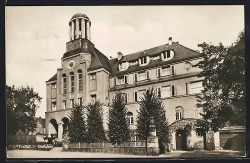 AK Freital, Blick zum Rathaus