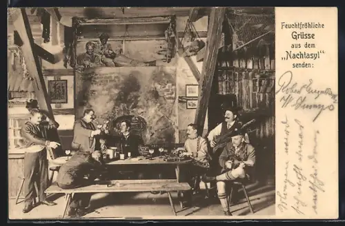 AK Berlin, Gasthof Nachtasyl, Friedrichstrasse 85