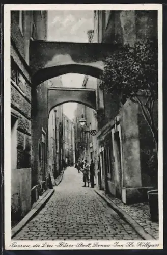 AK Passau, Blick durch die Höllgasse