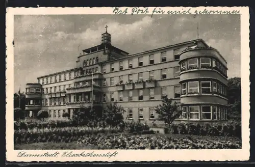 AK Darmstadt, Blick auf das Elisabethenstift