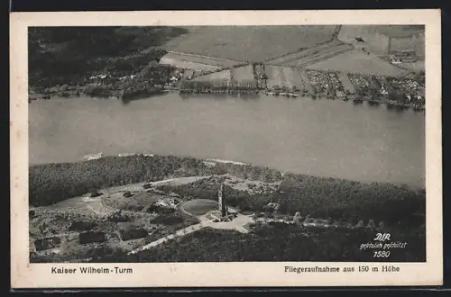 AK Berlin-Grunewald, Fliegeraufnahme des Kaiser Wilhelm-Turms