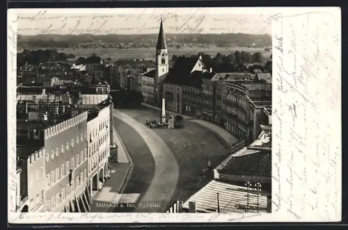 AK Mühldorf am Inn, Strasse am Stadtplatz