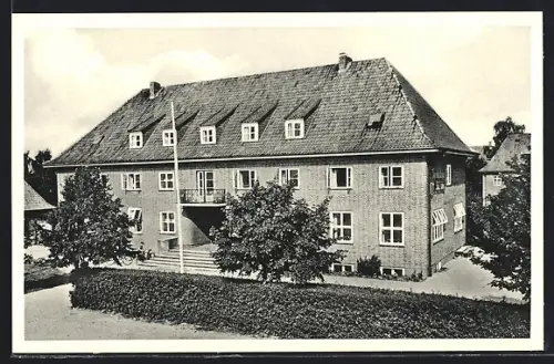 AK Schleswig, Spielkoppel, Blick auf die Nordmark-Jugendherberge