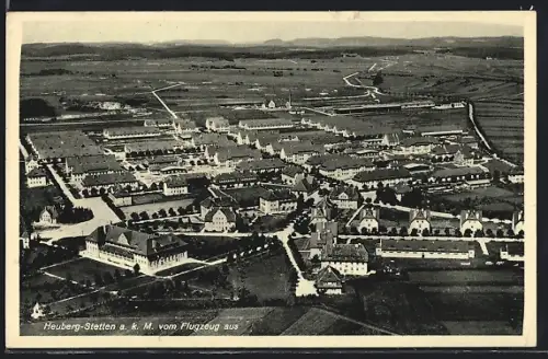 AK Heuberg-Stetten a. k. M., Gesamtansicht, Flugzeugaufnahme