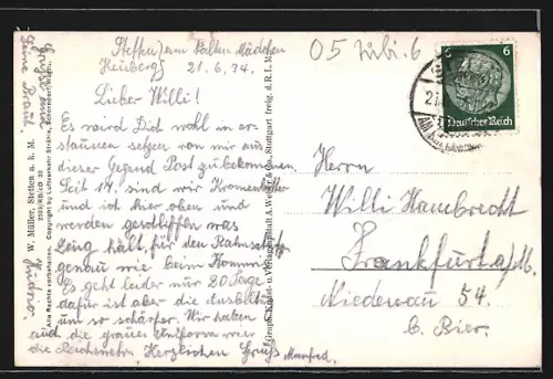 AK Heuberg-Stetten a. k. M., Gesamtansicht, Flugzeugaufnahme