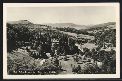 AK Menzingen, Bad Schönbrunn mit Gubel