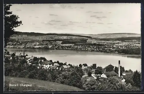 AK Birrwil /Aargau, Gesamtansicht mit Fluss