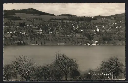 AK Birrwil /Aargau, Ortsansicht vom Fluss her