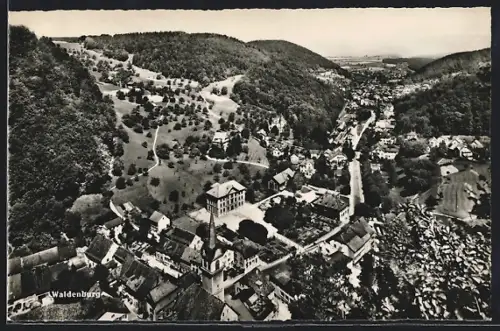 AK Waldenburg, Gesamtansicht mit Waldhintergrund