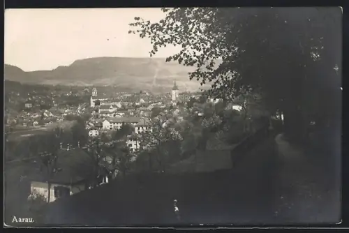 AK Aarau, Teilansicht von einer Landstrasse her