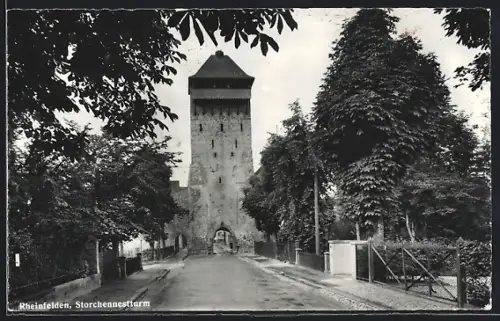 AK Rheinfelden, Blick auf den Storchennestturm
