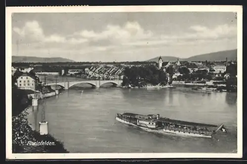 AK Rheinfelden, Generalansicht mit Rheinbrücke