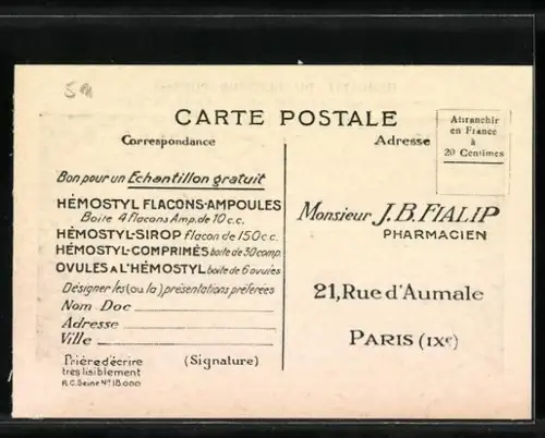 AK Hemostyl du Docteur Roussel, Reklame, La Saignée des Chevaux donneurs de Sérum