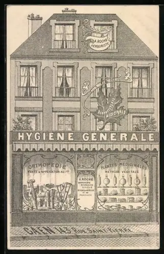 AK Caen, Hygiene Generale, Magasin Orthopedie et Plantes Medicinales, 143, Rue Saint-Pierre, Reklame